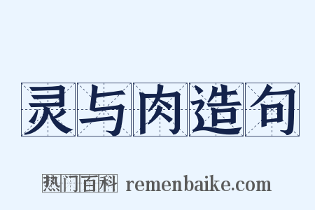 灵与肉造句是什么意思的图片